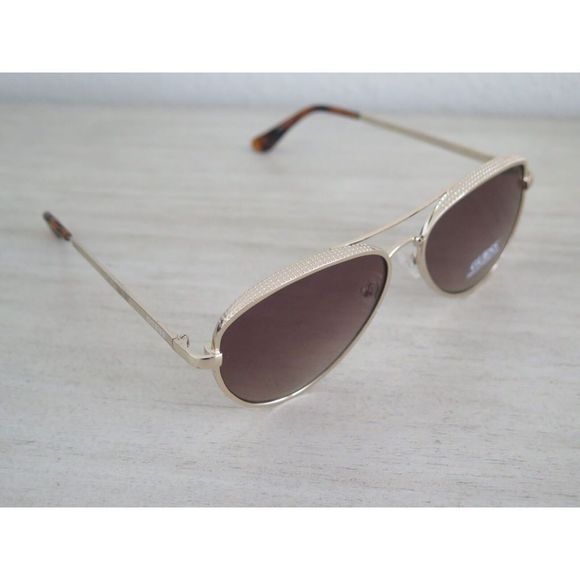 Guess GF0350 Women's Gold Tone Metal Frame Brown Gradient Aviator Sunglasses - Picture 6 of 11